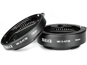 Tubos de extensión Meike para Sony Alpha